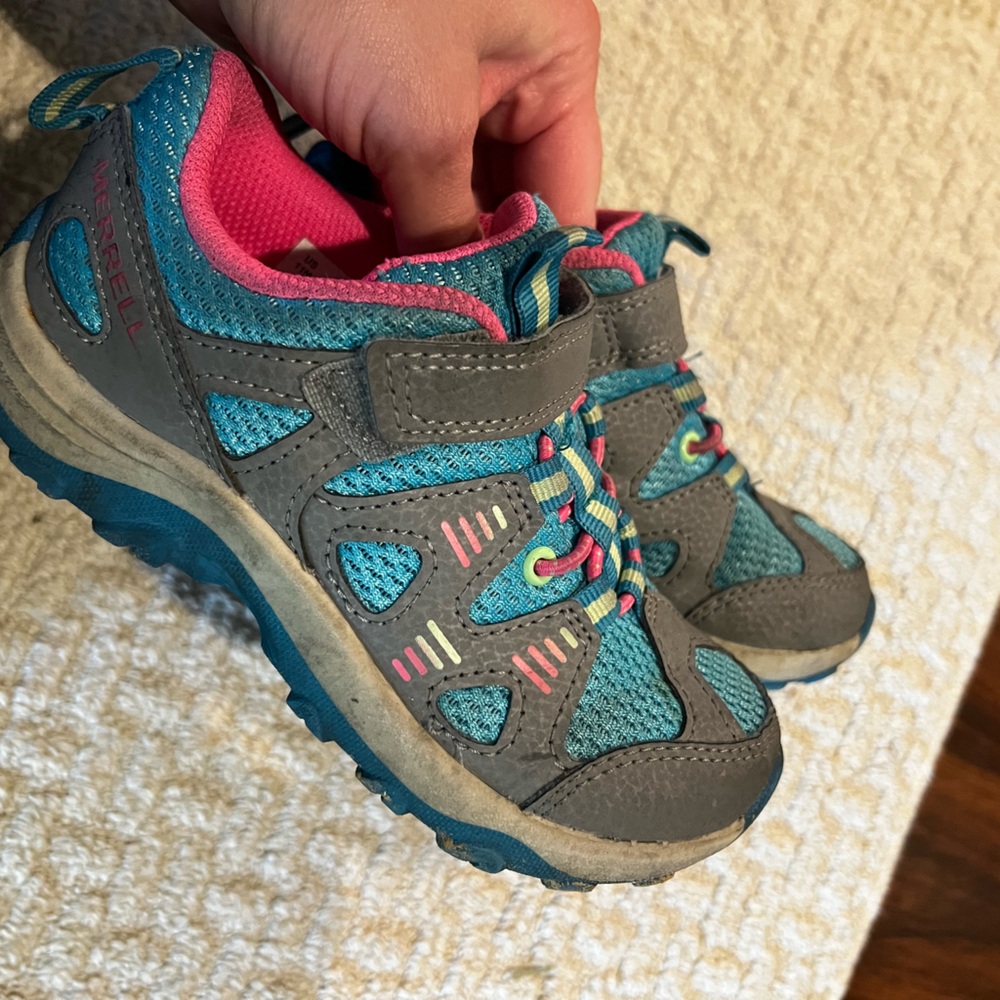 Merrell Blue and Pink Sneakers for Outdoor Adventures